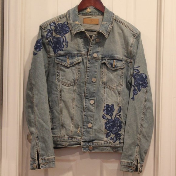 BLANKNYC Jean Jacket With Floral Embroidery - Picture 3 of 5